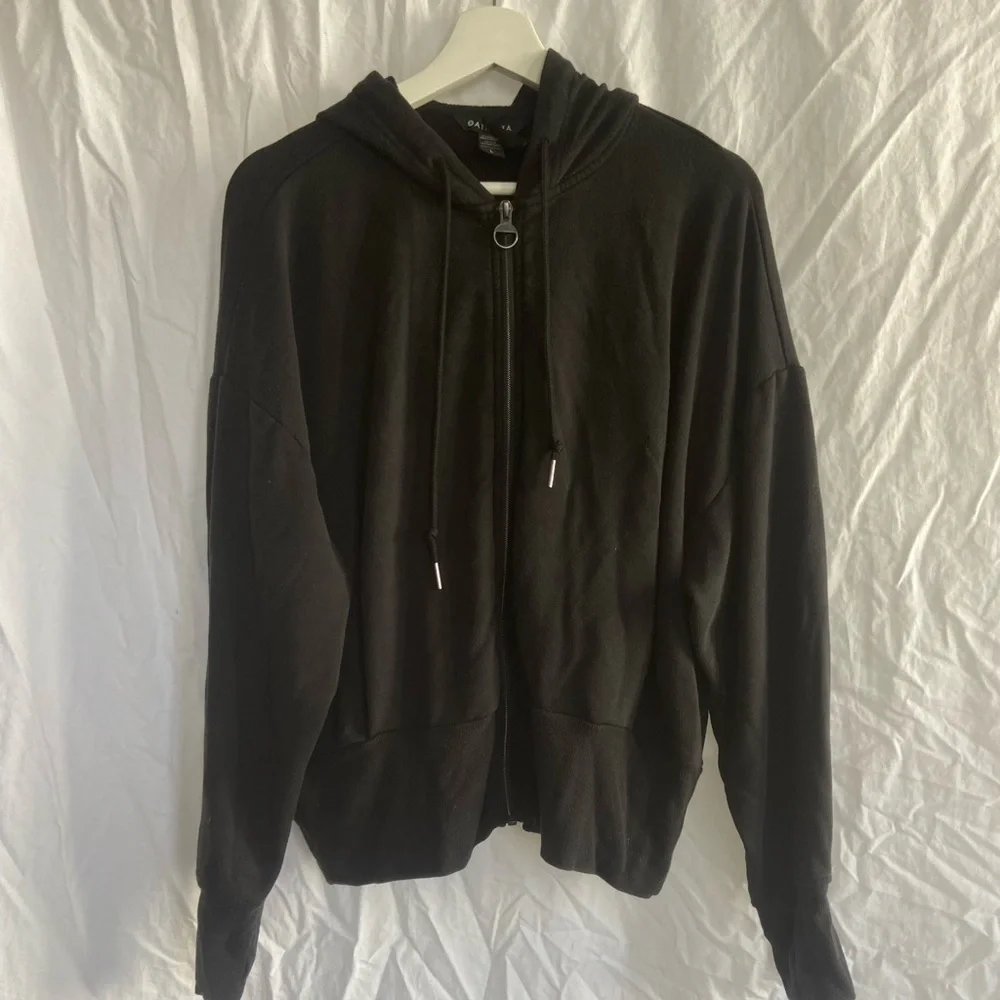 Athleta Black Balance Hoodie Jacket Size Large - Picture 2 of 13
